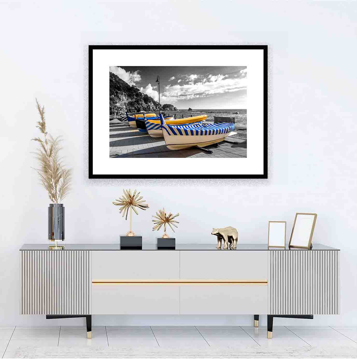 Art Prints Europe- Boats At Monterosso - Postersphotography