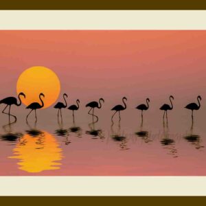 101-A40 Flamingo Sundown cream mat