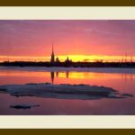 101-A67 Sunset at St Petersburg cream mat