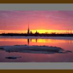 101-A67 Sunset at St Petersburg grey mat