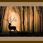 112-A52 Stag Silhouette brown mat