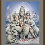 401-B41 Shiva Parvati grey mat
