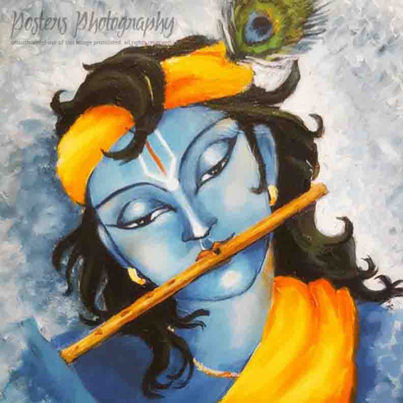 Hindu Gods and Cosmos - Lord Krishna 22 - PostersPhotography