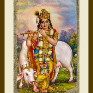 105-E43 Lord Krishna 06 cream mat