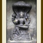 105-D56 Dakshinamurthi Stone Sculpture cream mat