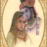 105-D58 Mughal Era Rajasthan Art Radha Krishna th