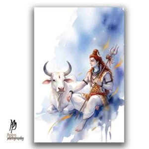 Mahadev with Nandi – Divine Serenity