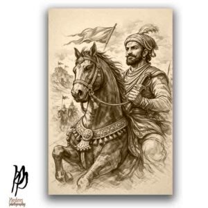 Shivaji Maharaj Royal Sketch Art