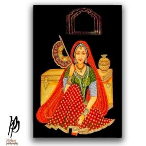 Ethnic Rajasthani Lady Wall Art