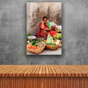 Everyday India – Vegetable Vendor Portrait - Image 3
