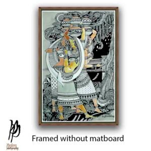 Village Women with Pots – Madhubani Folk Art - Image 3