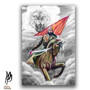 Legendary Shivaji Maharaj Canvas Wall Poster