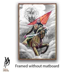 Legendary Shivaji Maharaj Canvas Wall Poster - Image 3