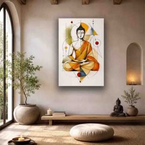 Golden Buddha in Sacred Geometry - Image 3